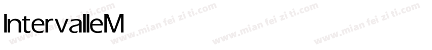 Intervalle Medium字体转换